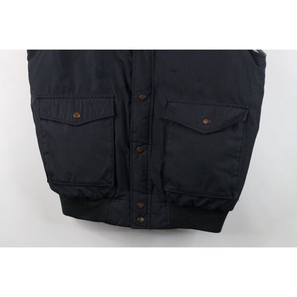 Vintage 90s Streetwear Mens M Distressed Reversible Duck Down Puffer Vest Jacket - Picture 3 of 16